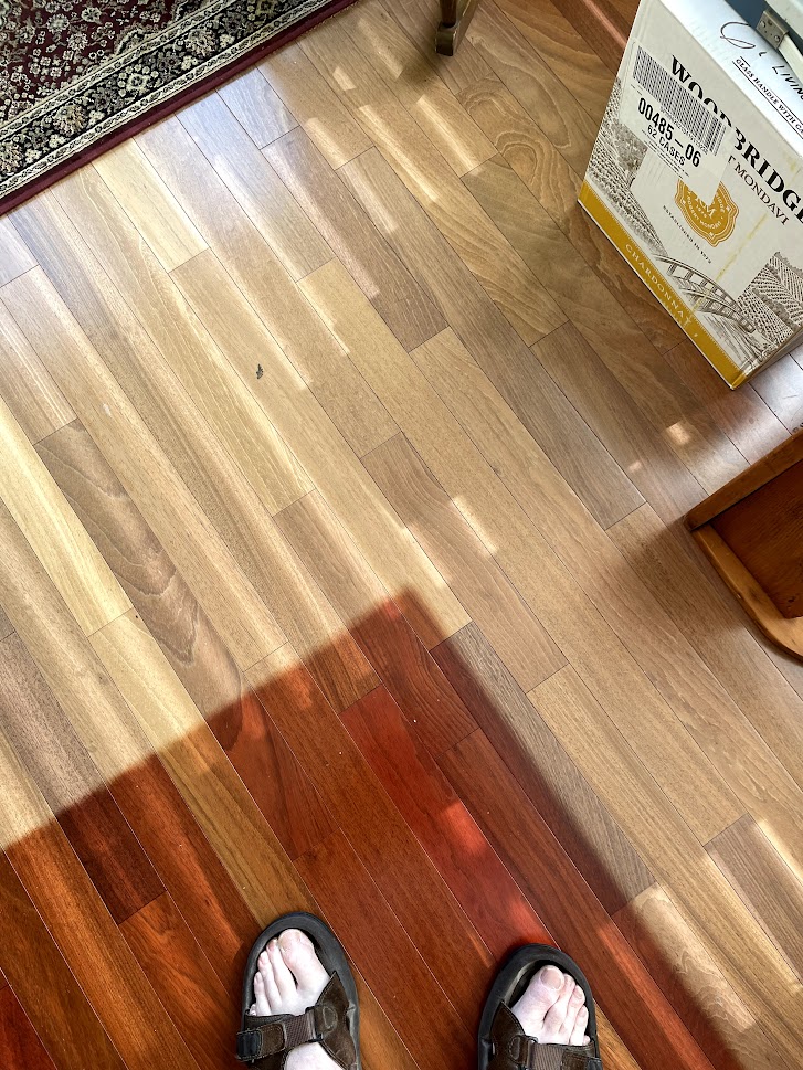 Jatoba Bleached due to sun and light exposure An Image
